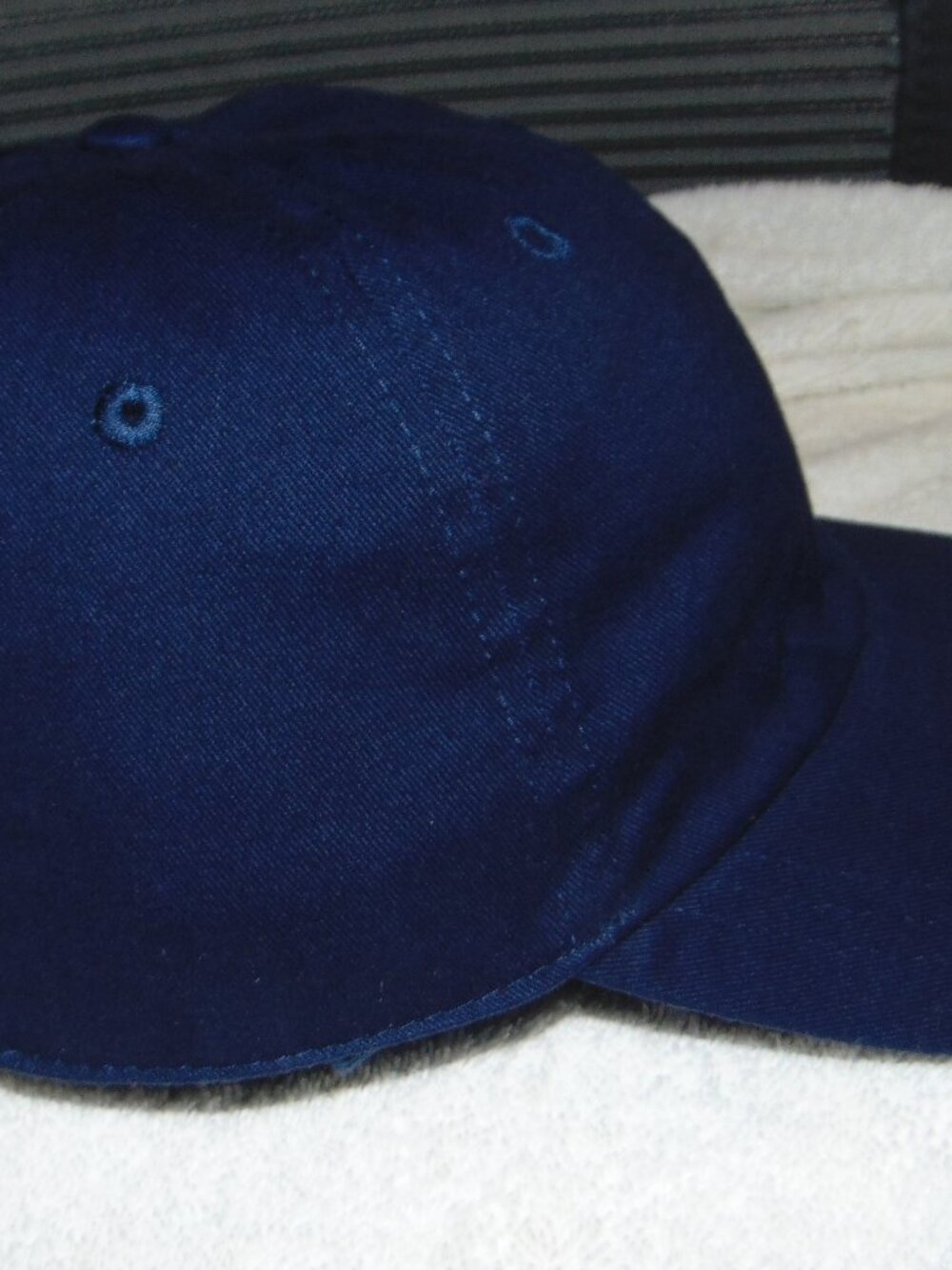 Women's Navy Blue Baseball Cap, Cotton, Adjustable, Vents, New